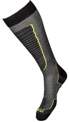   Mico Basic ski sock 155nero verde fluo (19/20)